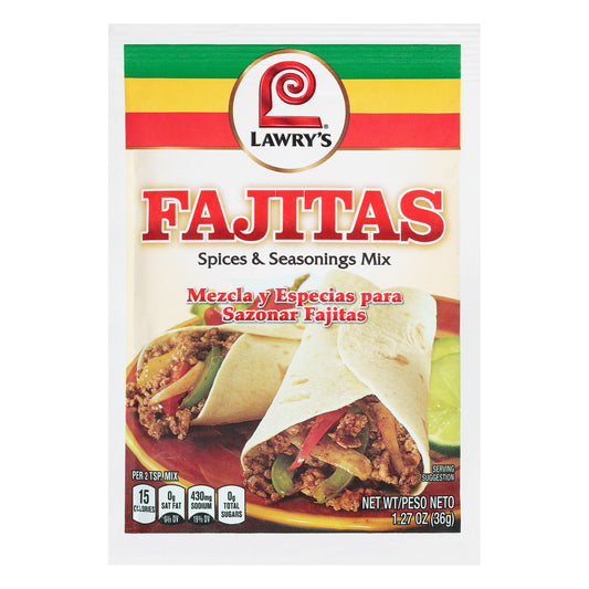 Lawry's® Fajitas Spices & Seasonings Mix 1.27 oz Packet