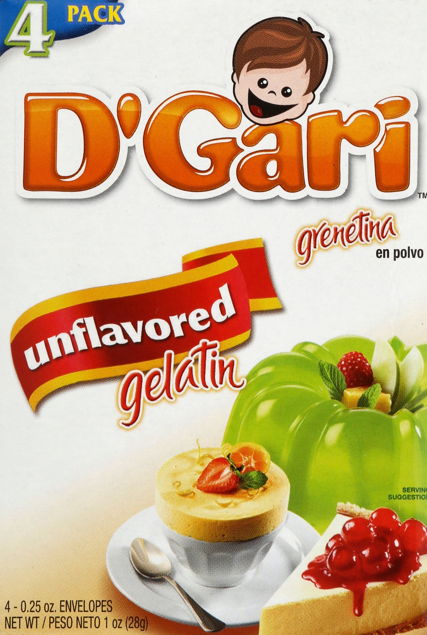 D'Gari Gelatin 4 ea
