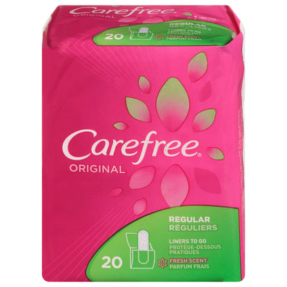 Carefree Original Fresh Scent Liners 20 ea Pack