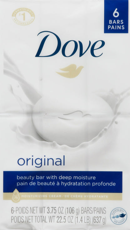 Dove Original Beauty Bar 6 - 3.75 oz Bars