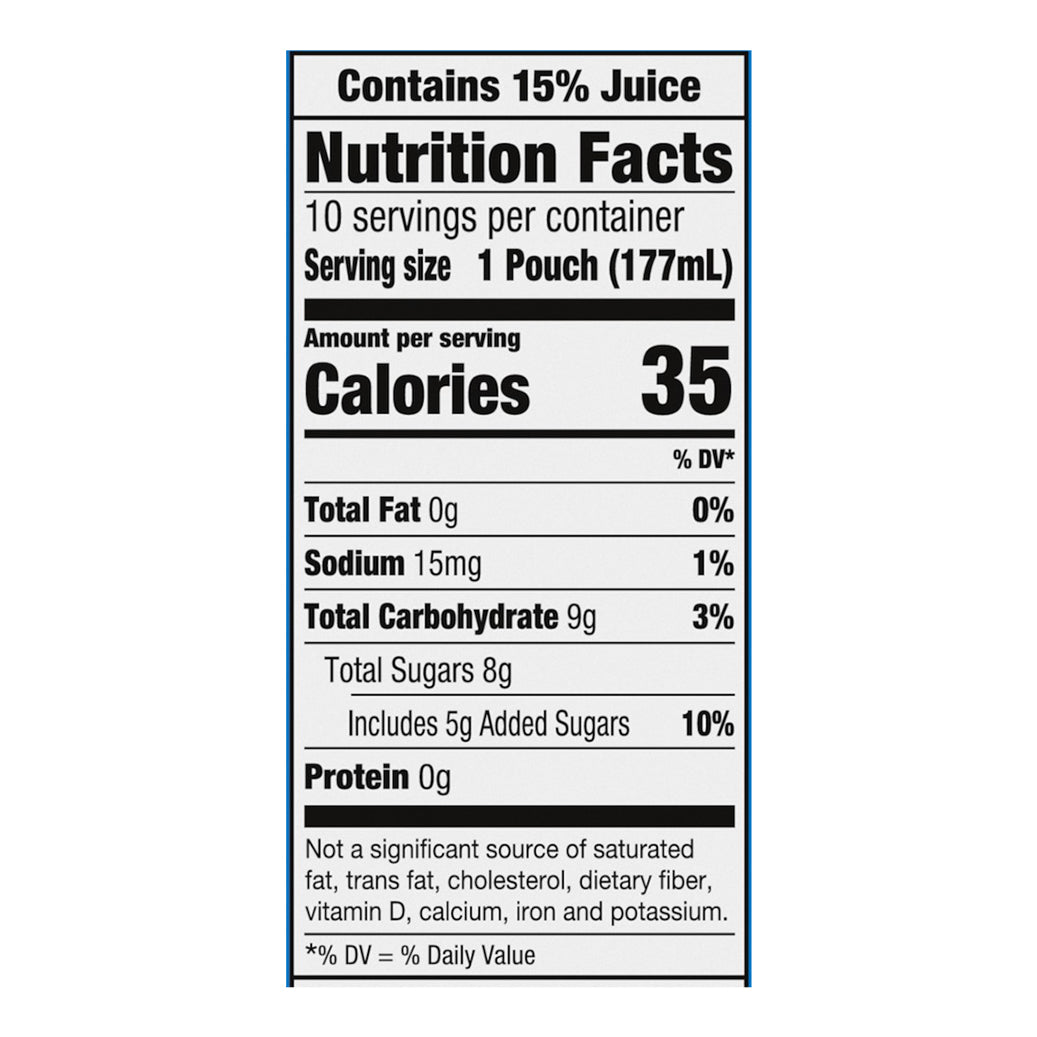 Capri Sun Fruit Punch Juice Drink Blend 10 - 6 fl oz Pouches