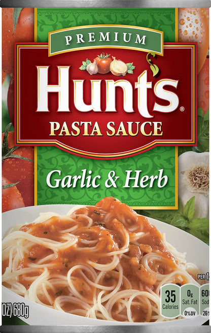 Hunt's Premium Garlic & Herb Pasta Sauce 24 oz