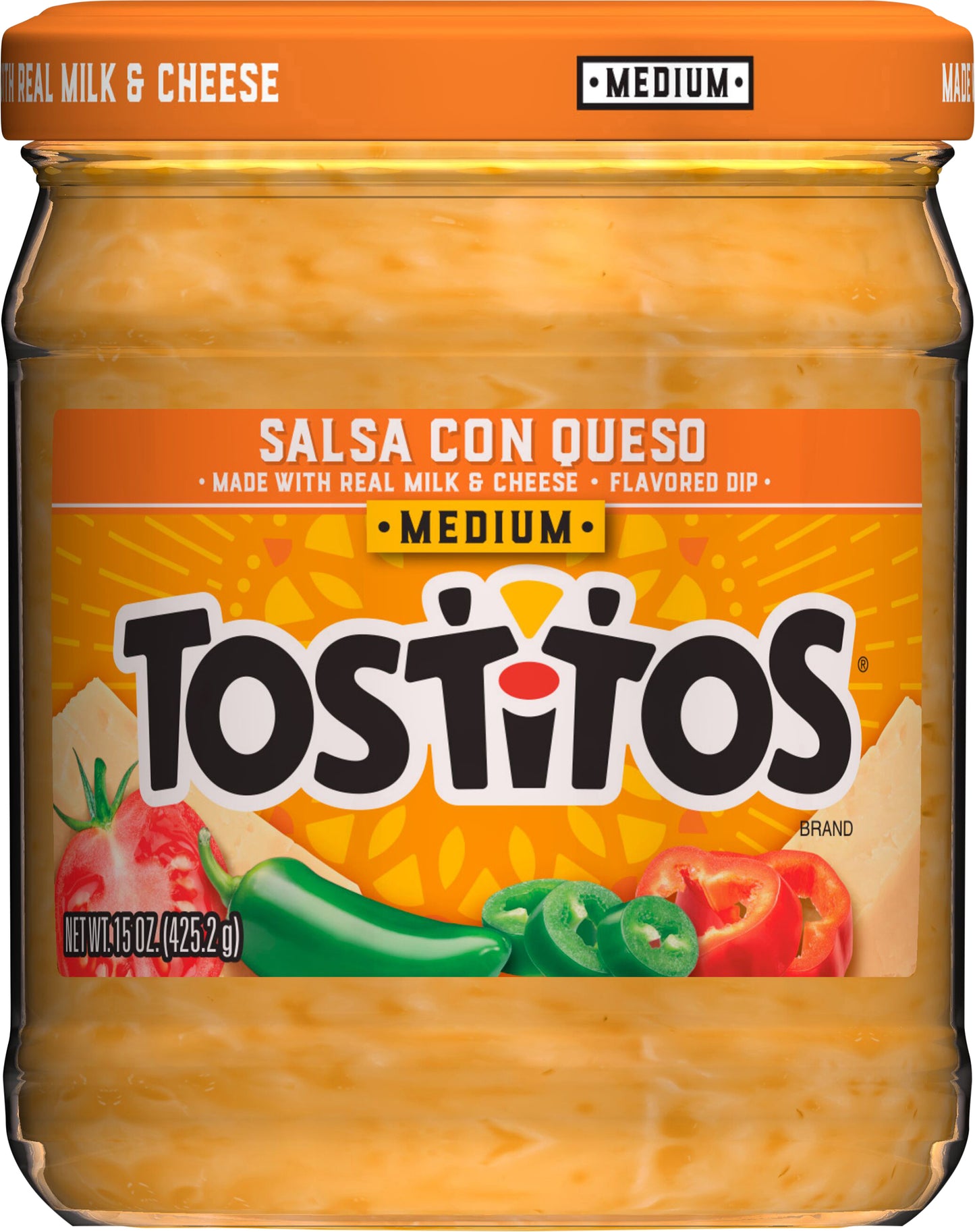 Tostitos Salsa Con Queso Medium 15 Oz
