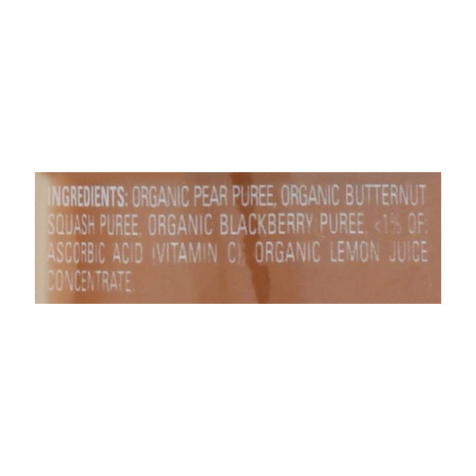 HappyBaby Organics 2 (6+ Months) Organic Pears, Squash & Blackberries Baby Food 4 oz