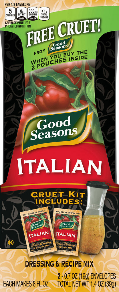 Good Seasons Italian Dry Salad Dressing and Recipe Mix, 2 ct - Packets