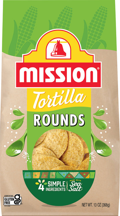 Mission Rounds Tortilla Chips, 13 oz