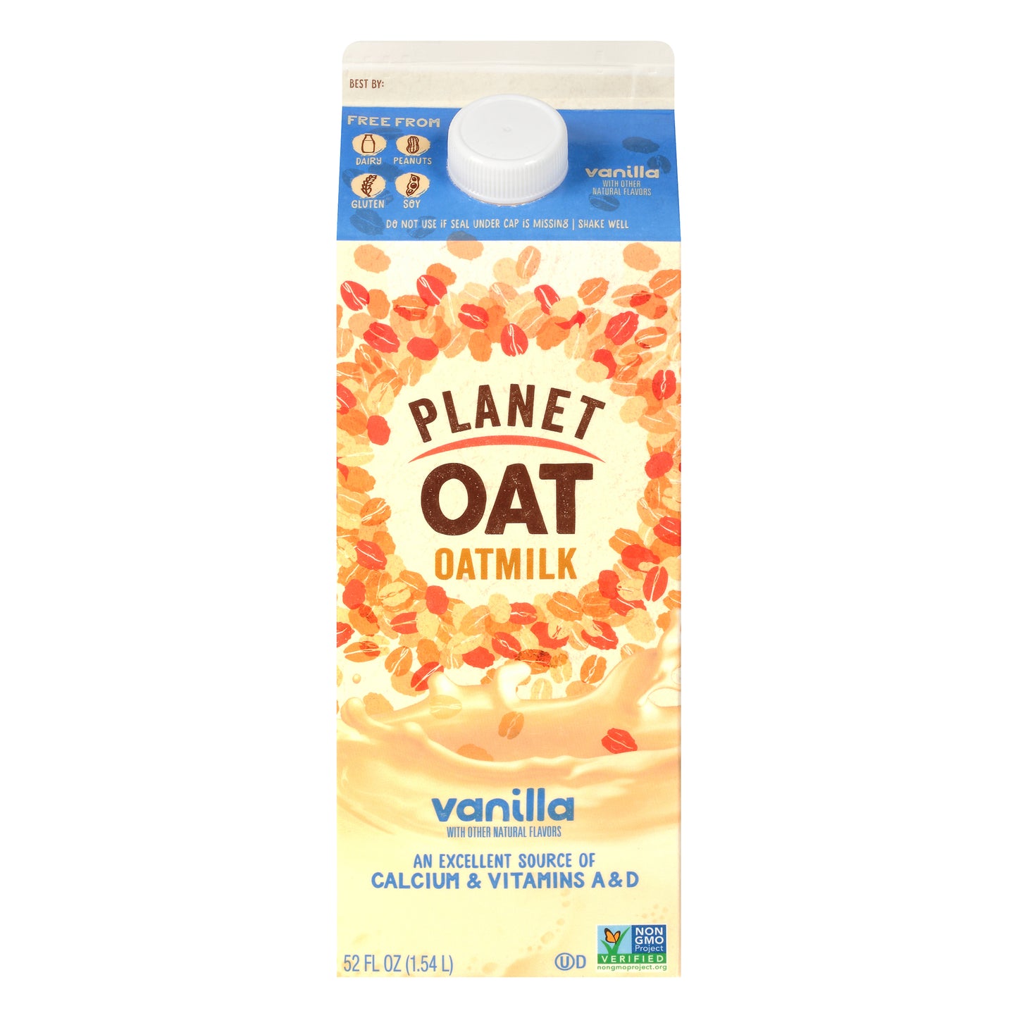 Planet Oat Vanilla Oatmilk 52 oz