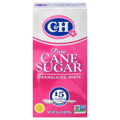 C&H® Pure Cane Granulated White Sugar 32 oz. Box