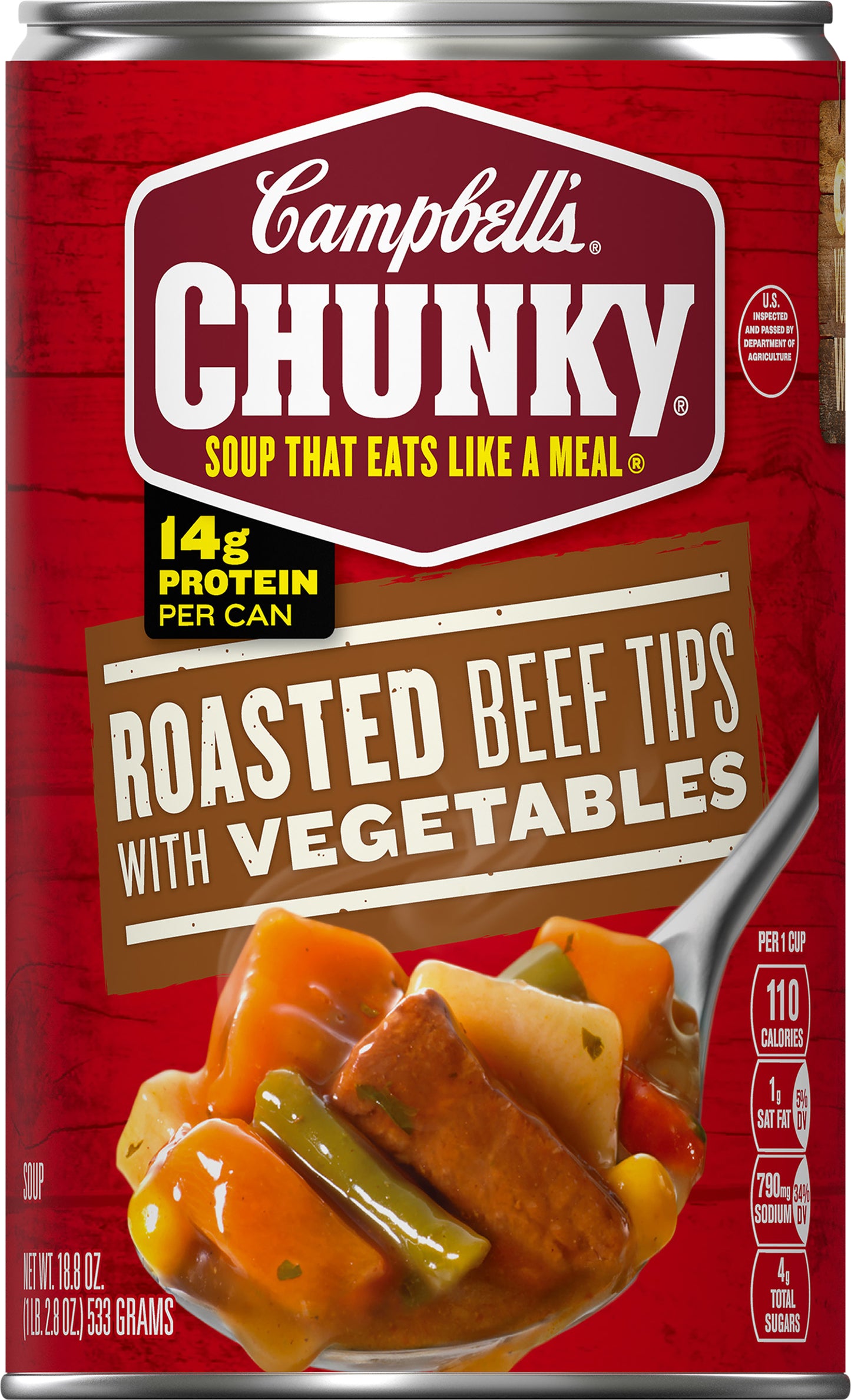 Campbell's Chunky Roasted Beef Tips with Vegetables Soup 18.8 oz