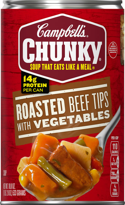 Campbell's Chunky Roasted Beef Tips with Vegetables Soup 18.8 oz