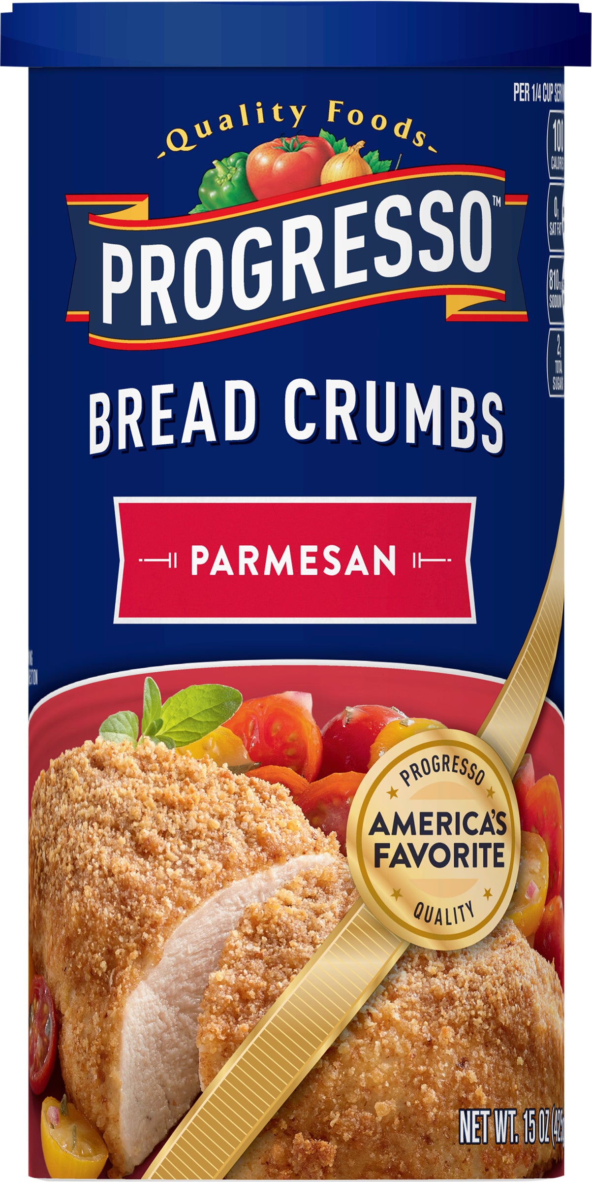 Progresso Quality Foods, Parmesan Breadcrumbs, 15 oz