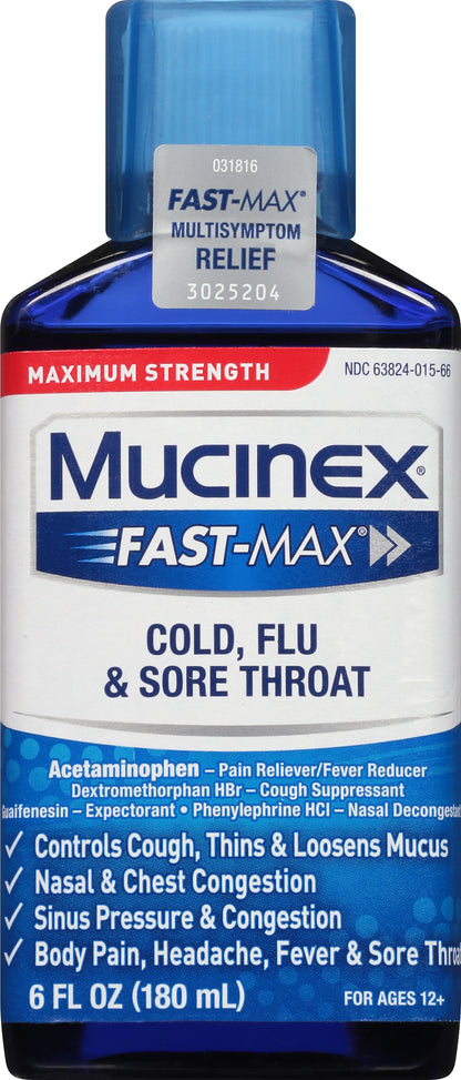 Mucinex Fast-Max Maximum Strength Multisymptom Relief 6 oz