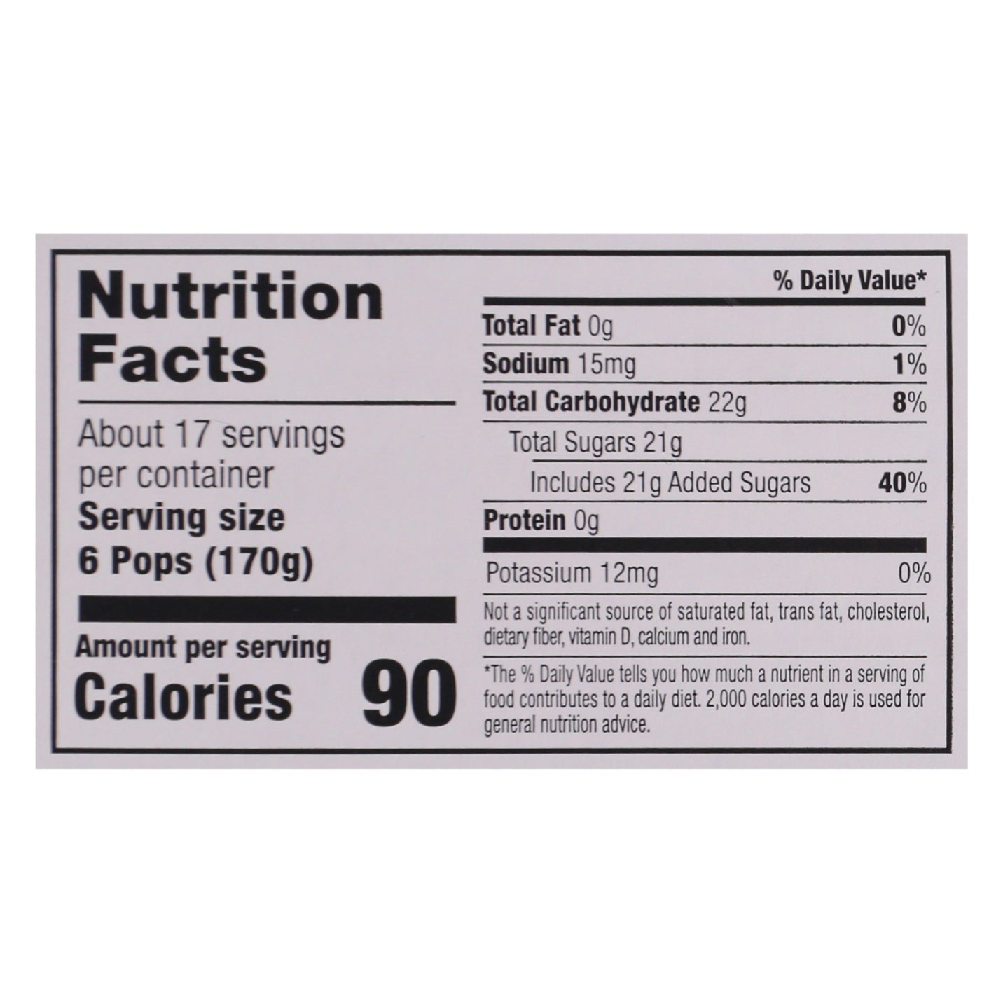 Otter Pops Original Six Zippy Flavors Ice Pops 100-1 oz Packs