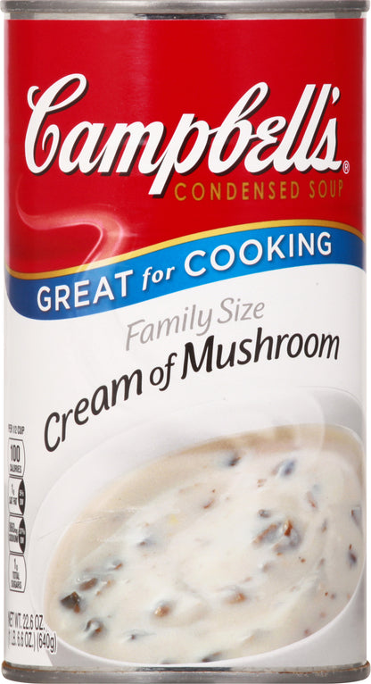 Campbell's Family Size Cream of Mushroom Condensed Soup 22.6 oz
