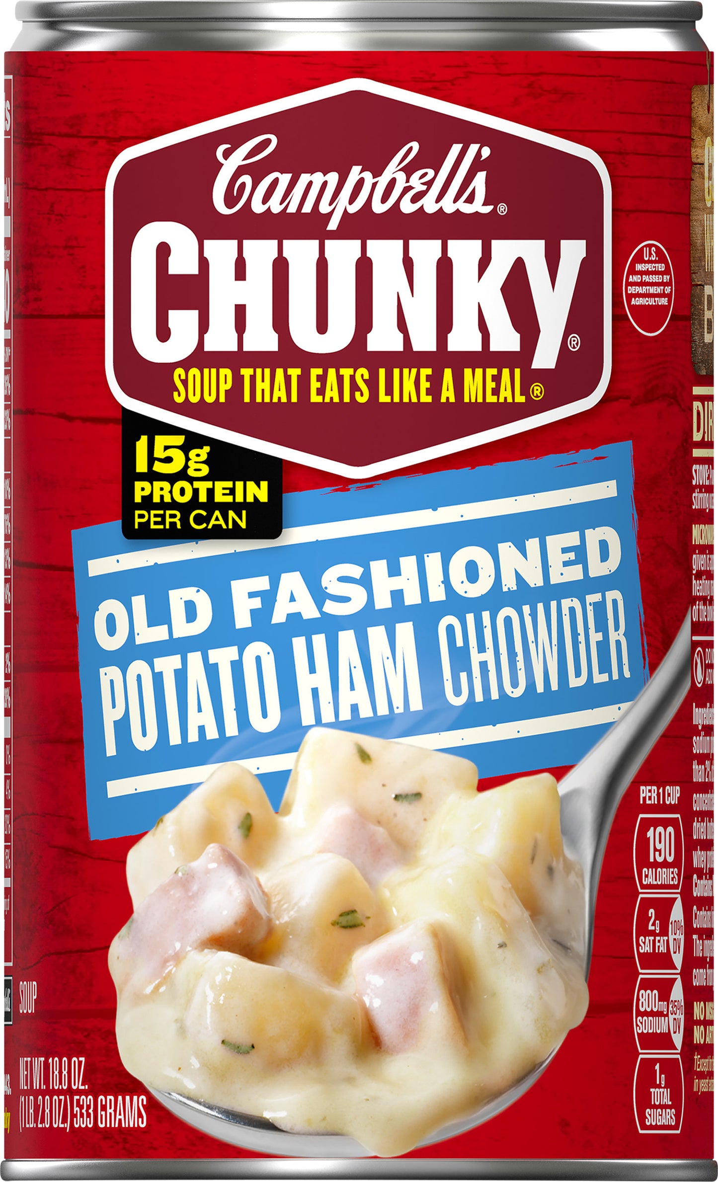 Campbell's Old Fashioned Potato Ham Chowder Soup 18.8 oz