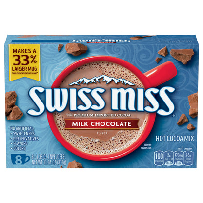Swiss Miss 8 Pack Milk Chocolate Flavor Hot Cocoa Mix 8 ea