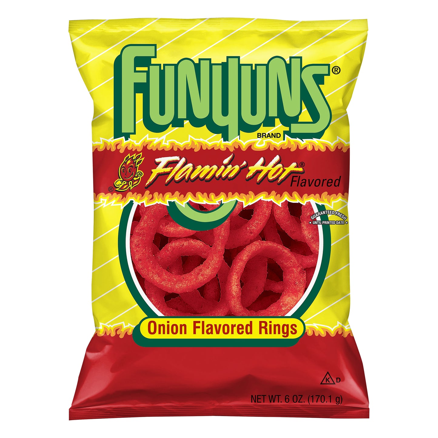 Funyuns Flamin Hot Flavored Onion Rings 6 oz