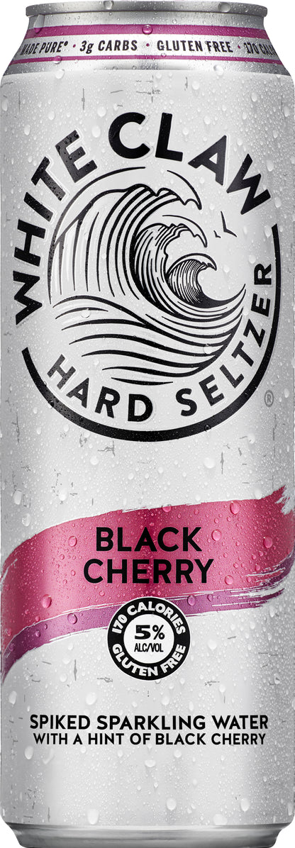 White Claw Black Cherry Hard Seltzer 19.2 oz