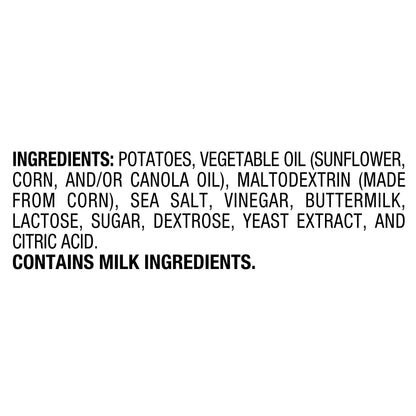 Lay's Kettle Cooked Potato Chips Sea Salt & Vinegar Flavored 8 Oz