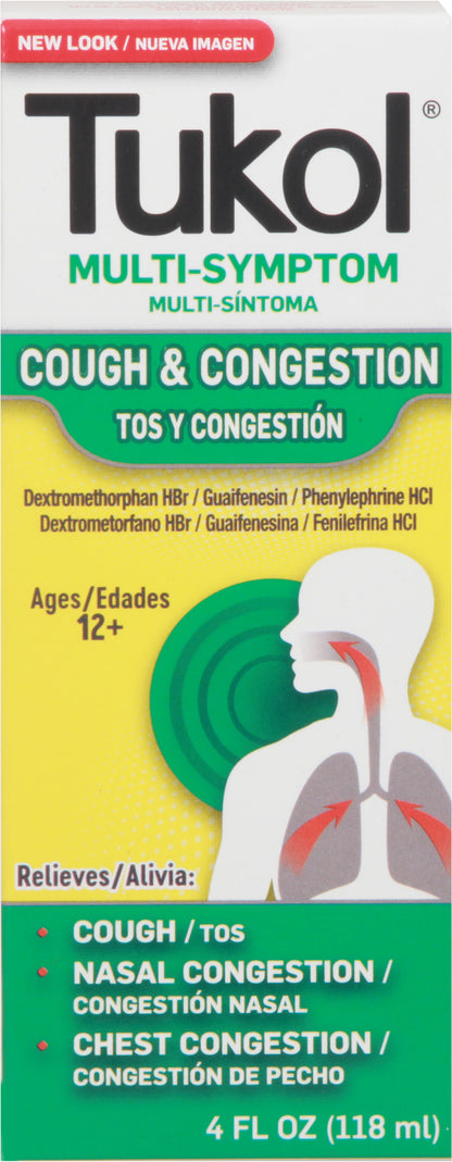 Tukol Ages 12+ Cough & Congestion 4 oz