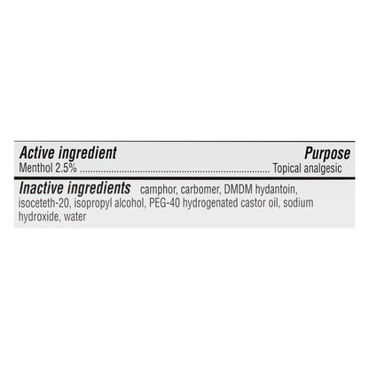 Bengay Menthol 2.5% Vanishing Scent Topical Analgesic Gel 2 oz