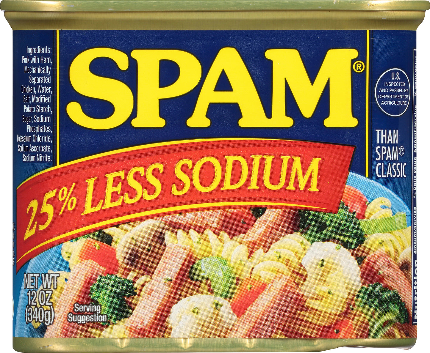 Spam 25% Less Sodium Classic Meatloaf 12 oz