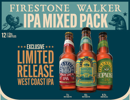 Firestone Walker IPA Mixed Pack Beer 12 oz - 12 Bottles