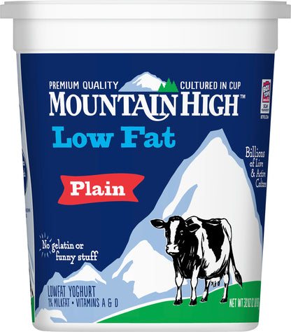 Mountain High Low Fat Plain Yoghurt 32 oz