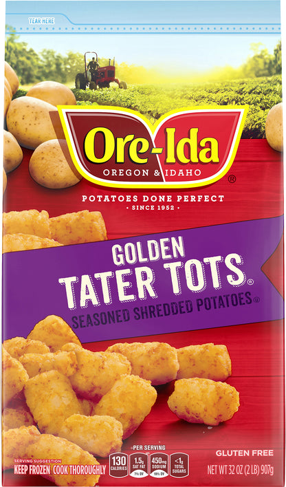 Ore-Ida Golden TATER TOTS, 32 oz Bag