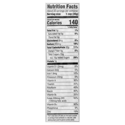 Malt O Meal Super Size Gluten Free Fruity Dyno-Bites Cereal 42 oz