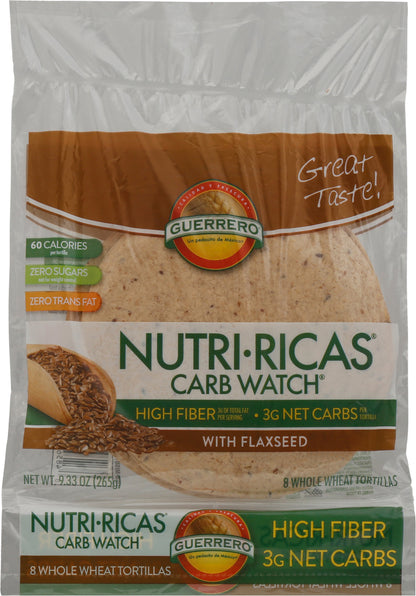 Guerrero Nutri-Ricas Carb Watch Tortillas 8 ea Bag