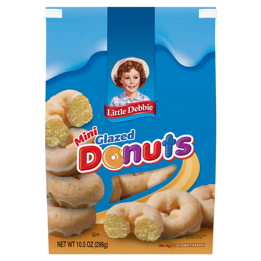 Snack Cakes, Little Debbie Family Pack Glazed Mini Donuts (bagged)