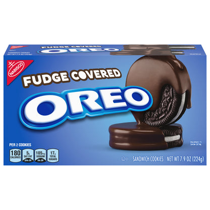 MONDELEZ GLOBAL LLC (SNACKS US) OREO CARTON-OREO-CHOC FUDGE COVERED-7.9Z-BEH2R 600141 BE Update 7.9
