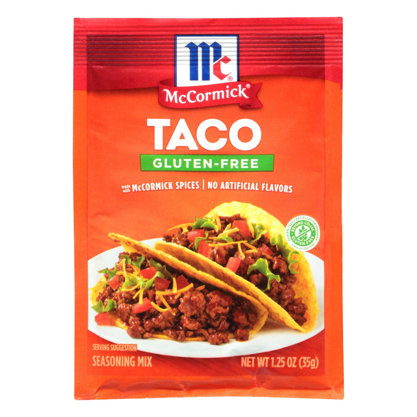 McCormick® Gluten-Free Taco Seasoning Mix 1.25 oz. Packet