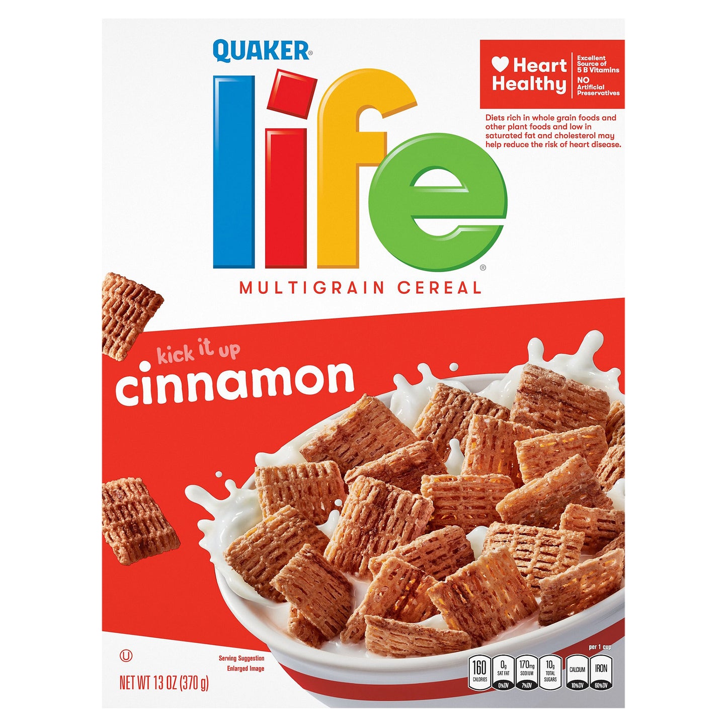 Quaker Life Multigrain Cereal Cinnamon 13 Oz
