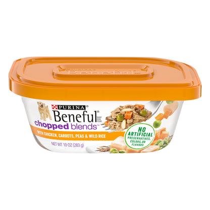 Purina Beneful Gravy, High Protein Wet Dog Food, Chopped Blends With Chicken - 10 oz. Tub