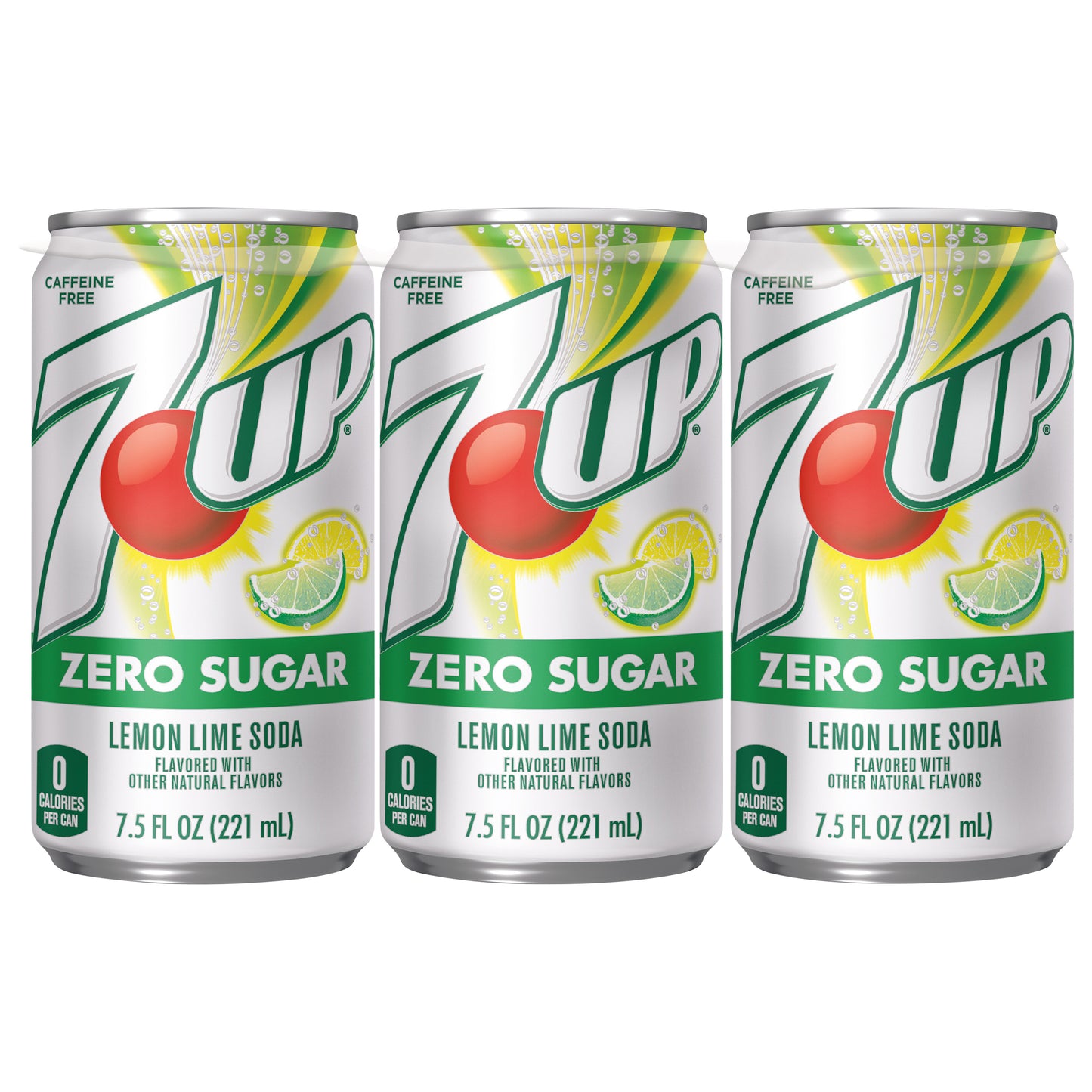 7-Up Zero Sugar Lemon Lime Soda 6-7.5 fl oz Can