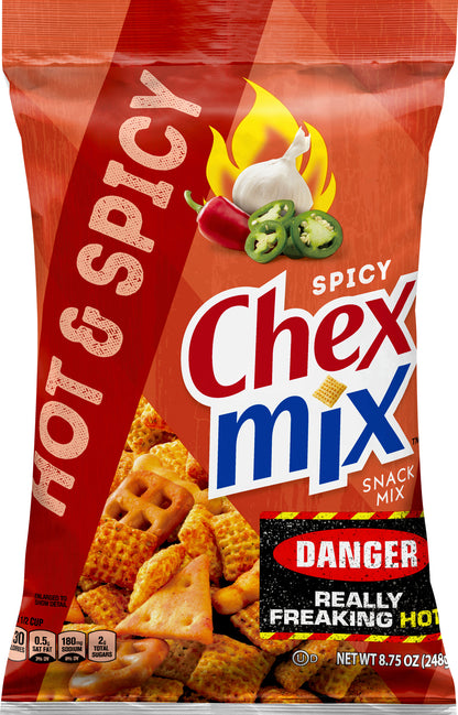 Chex Mix Hot & Spicy Blend Savory Snack Mix, 8.75 oz