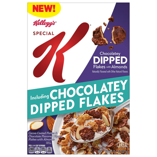 Kellogg's Special K Chocolatey Dipped Flakes with Almonds Cereal 13.1 oz
