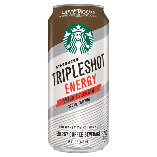 Starbucks TripleShot Energy Energy Coffee Beverage Caffe Mocha Flavored 15 Fl Oz Can