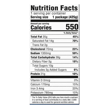 Hungry-Man Grilled Beef Patty 15 oz