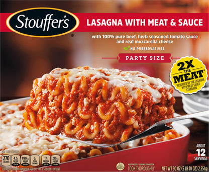Stouffer's Party Size Lasagna with Meat & Sauce 90 oz