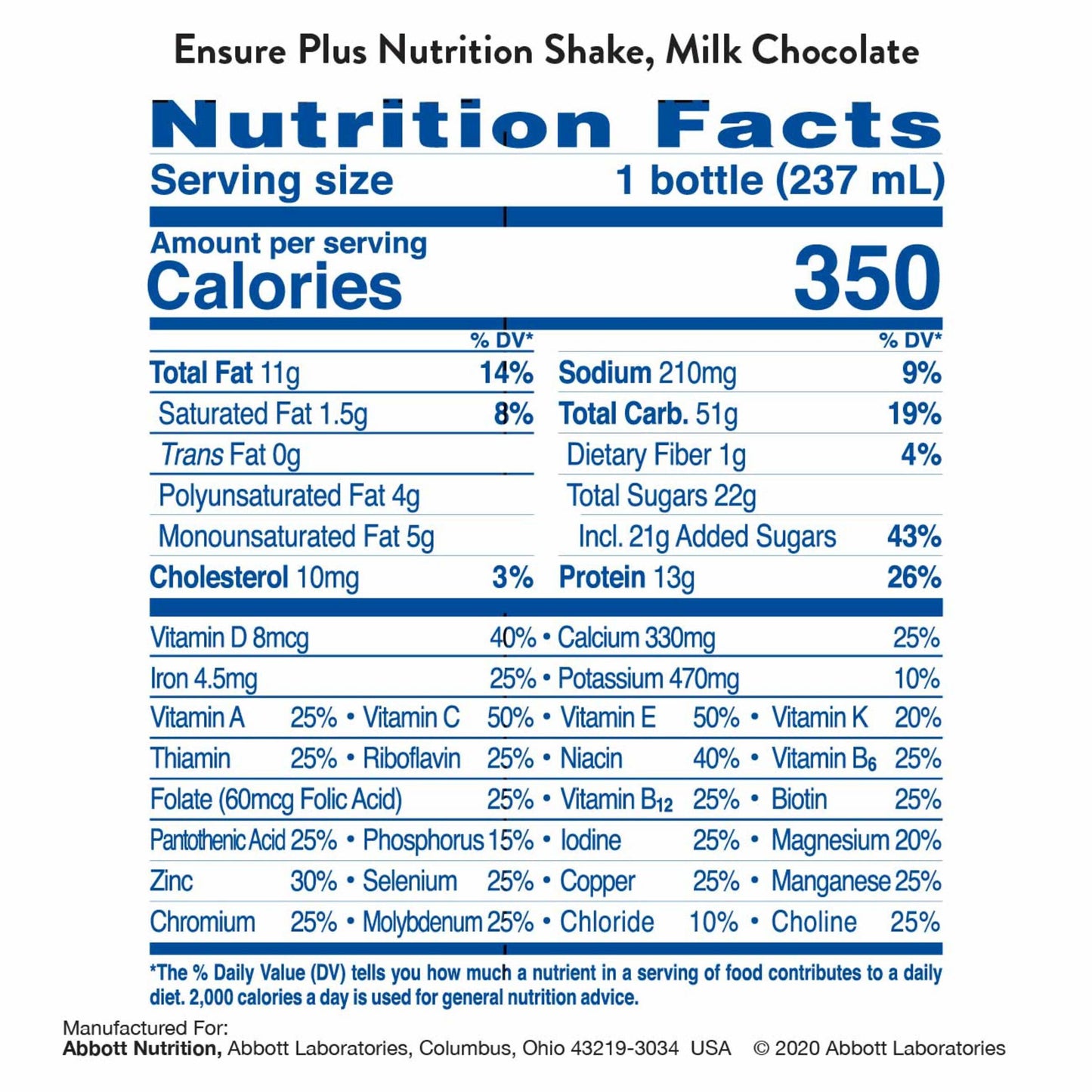 Ensure Original Nutrition Shake with 9 grams of protein, Meal Replacement Shakes, Milk Chocolate, 8