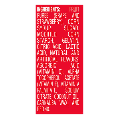 Welch's Fruit Snacks, Strawberry, 0.9 Ounces, 10 Pouches