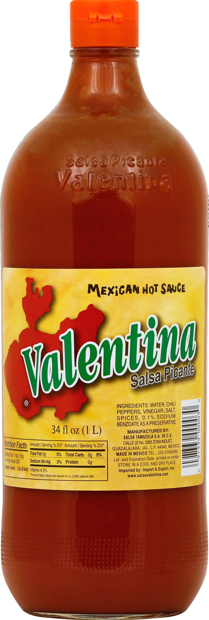 Valentina Hot Sauce 34 oz