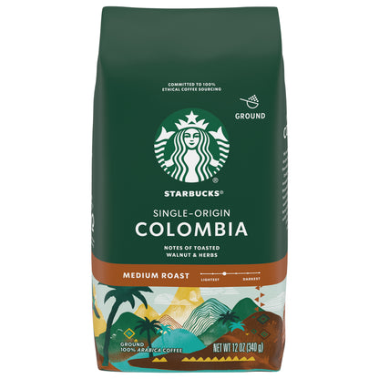 Starbucks Colombia Medium Roast Ground Coffee 12 oz