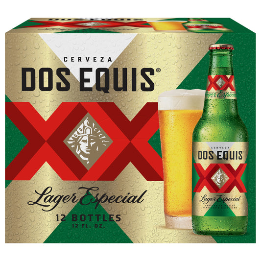 Dos Equis Lager Especial Beer 12 - 12 fl oz Bottles