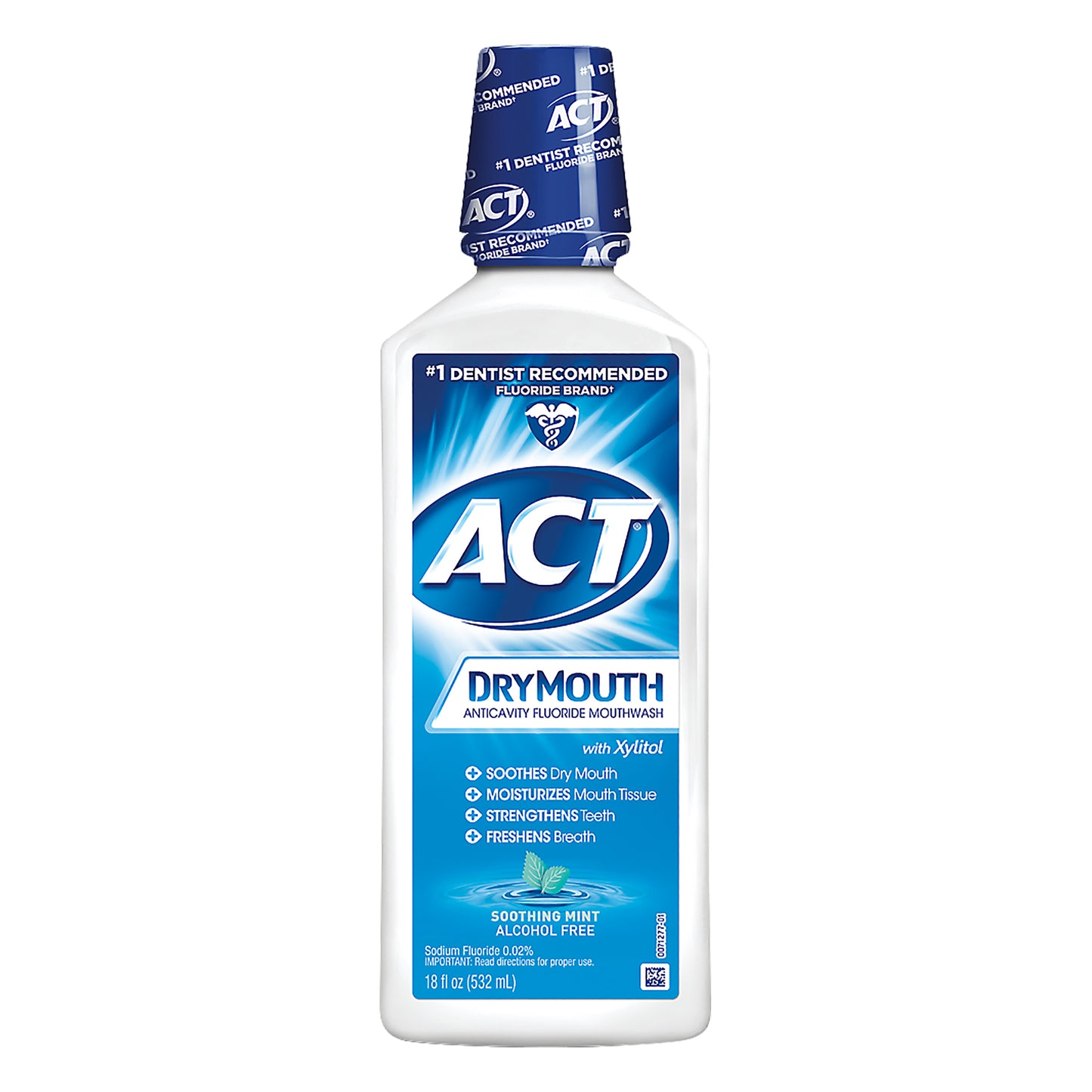 ACT Dry Mouth  Anticavity Fluoride Soothing Mint Mouthwash 18 oz