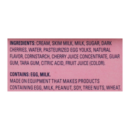 Tillamook Oregon Dark Cherry Ice Cream 1.5 qt