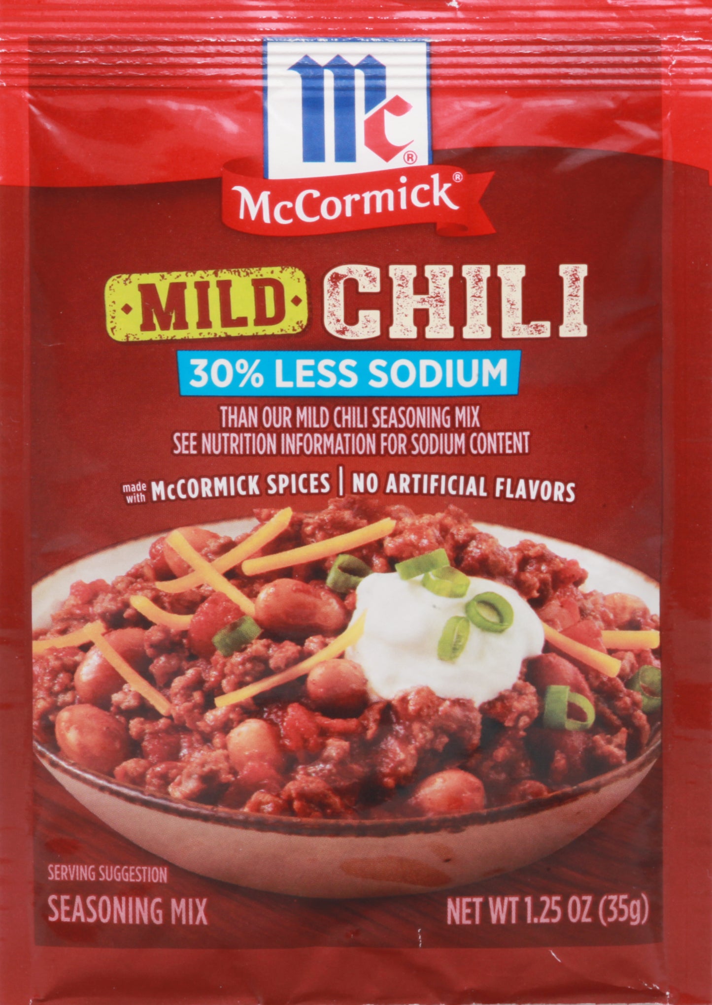 Mccormick Mild Chili Seasoning Mix 1.25 oz Envelope